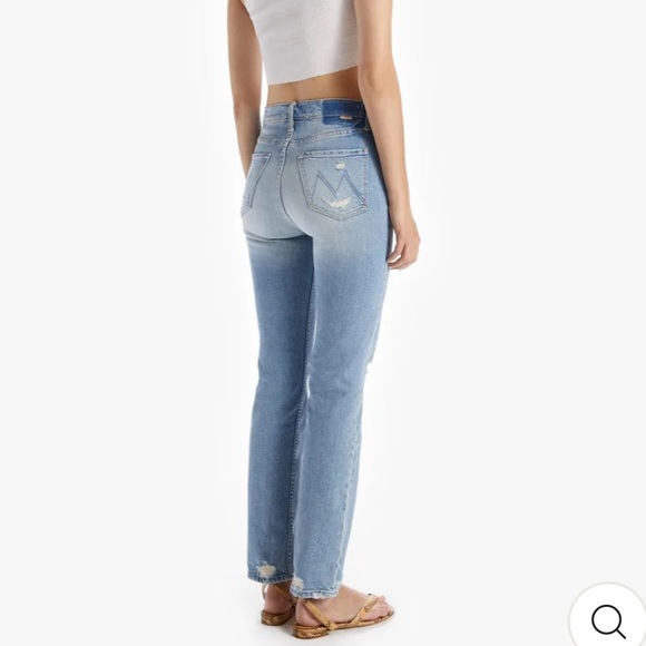 Mother High Waisted Rider Skimp Jeans in The Confession Wash - Picture 14 of 15